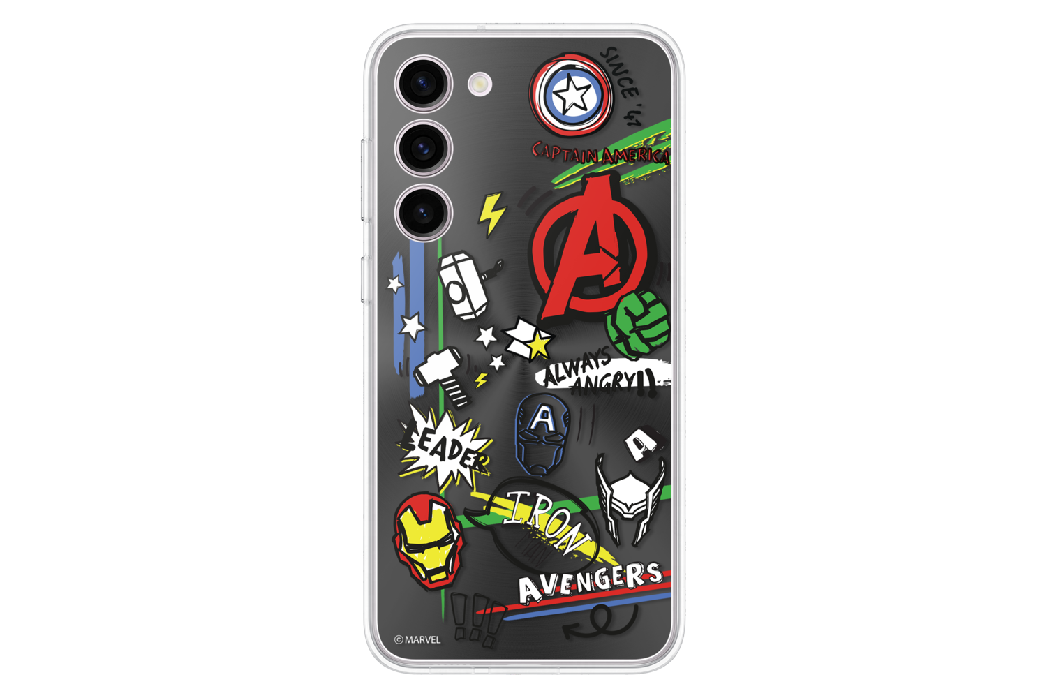 Samsung Galaxy S23+ Back Plate Marvel Doodle